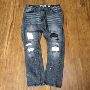 Men's Dash Distressed Black Jeans